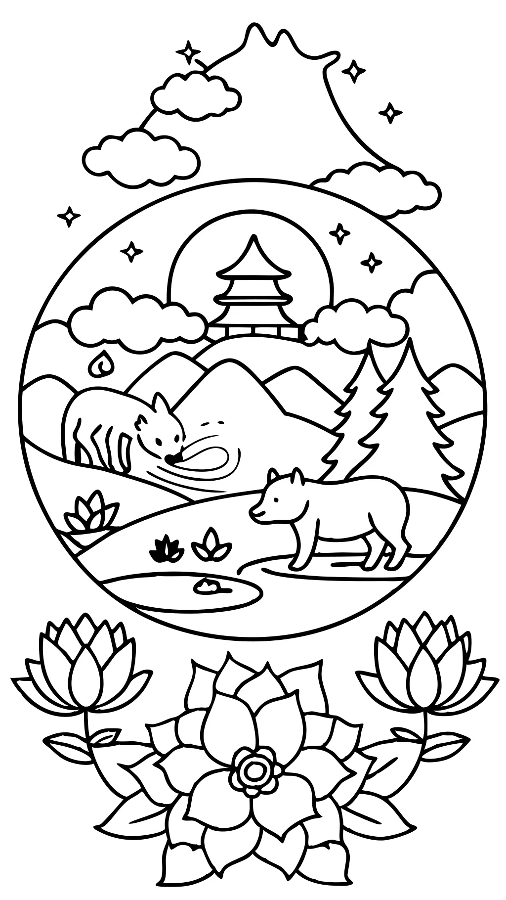 peaceful coloring pages